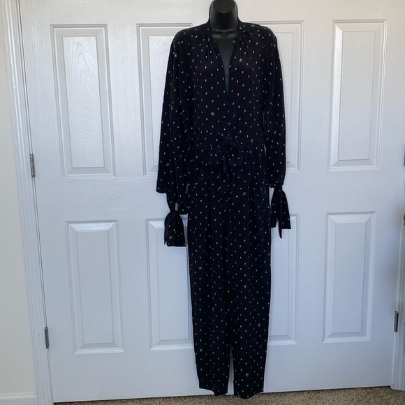 Stella McCartney Keira Silk Jumpsuit Sz 6 - Picture 2 of 15